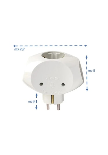 16a, 250v Beyaz Elektrik Prizi 1