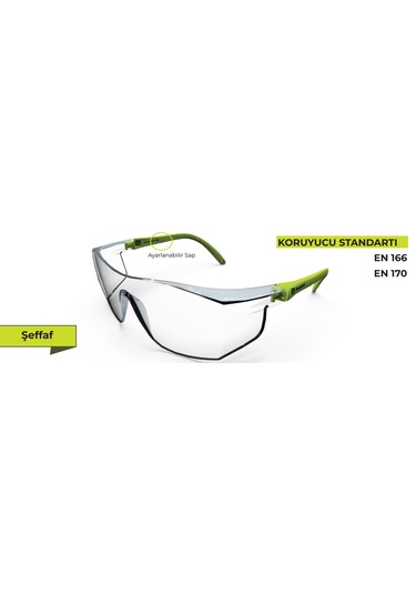 Sapları Ayarlanır Koruyucu Gözlük 12 Adet