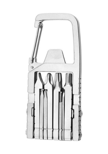 Aubyhe 13-in-1 Çok İşlevli Çelik Alet Seti: Çakı, Tornavida, Şişe Açıcı, Telefon Tutucu - Kamp Ve Outdoor İçin Kompakt Tasarım Wl-0023