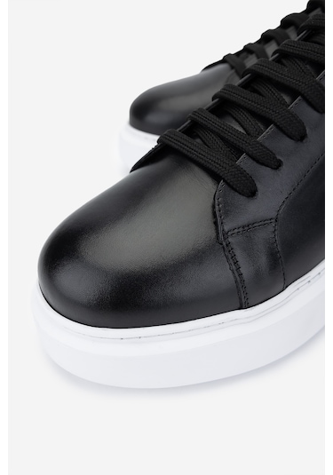 Valmenti Erkek Hakiki Deri Sneakers & Spor Ayakkabı 771 35110 Erk Ayk Y25 Sıyah Dr/byz Siyah - Beyaz