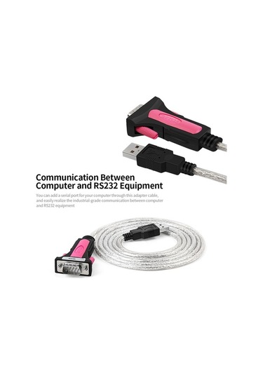 Pazly Usb2.0-rs232 Adaptör Kablo, Ft232 Çip, Win10 Tak Ve Çalıştır, Modem Ve Tarayıcı İçin 1.8m