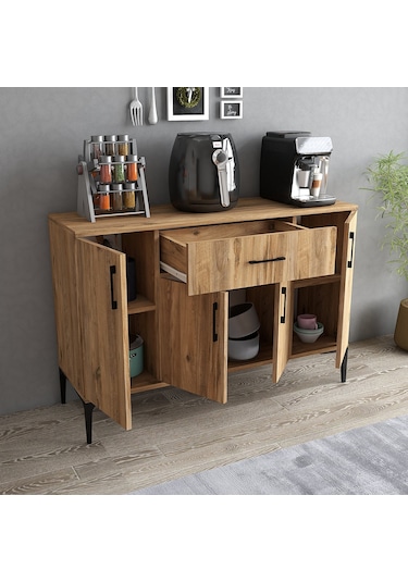 Tanmob Mdl0302 Alt Çok Amaçlı Dolap 4 Kapaklı Çekmeceli Mutfak Do