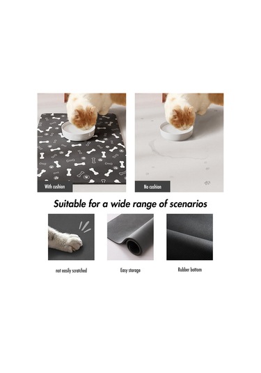 Evcil Hayvan Besleme Matı-emici Köpek Maması Matı Yemek Ve Su İçin-40x60cm, A Diğer