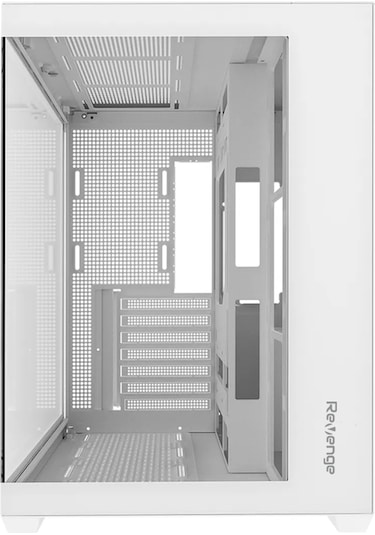 Revenge Supernova 7 RGB Fanlı ATX Temperli Cam Panel Akvaryum Kumandalı Gaming Bilgisayar Kasası Beyaz