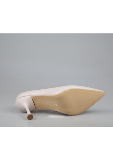 Feles 070-1321 Ten Rengi Kadın Topuklu Ayakkabı Ten Rengi