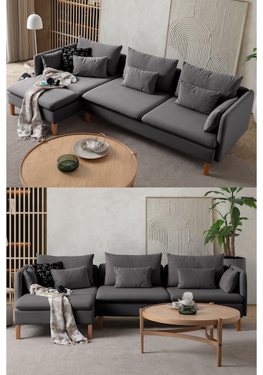 Flexy Köşe Koltuk Takımı Antrasit