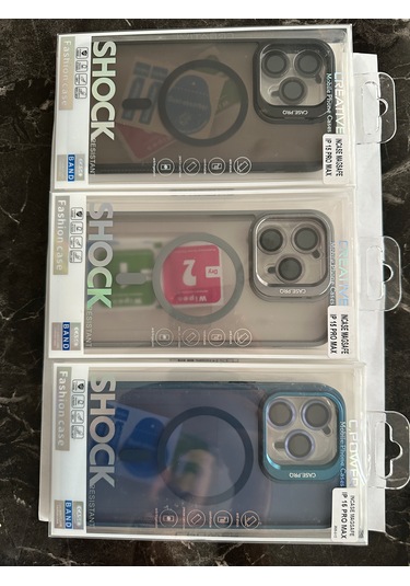 İphone 15 Pro Max Kılıfı, Kaliteli Kamera Lens Koruyucu Dahil, Magsafe Uyumlu Darbe Dayanaklı, 3 Renk Gri