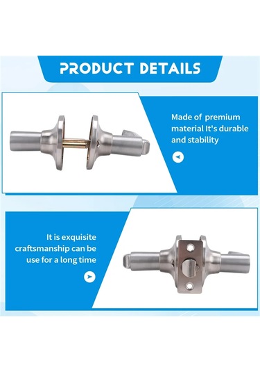 Aee3-kapı Kolu Kilit Giriş Sürgülü Ön Kapılar Giriş Anahtarlı Kilitler Ev Silver Diğer