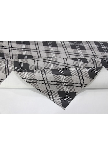 Astarlı Silinebilir Pvc Muşamba Masa Örtüsü 1202-4-gri