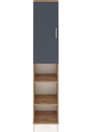 Arges Dolap 4 Raflı Tek Kapaklı Tek Askılı 44x30x221 Çam-antr... Çam