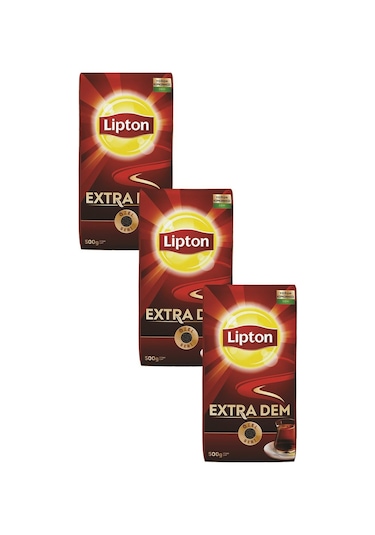 Lipton Extra Dem Siyah Dökme Çay 3 x 500 G