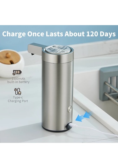 Mutfak Sabunu Makinesi Otomatik Sensör El Dezenfektanı Akıllı 1 Adet