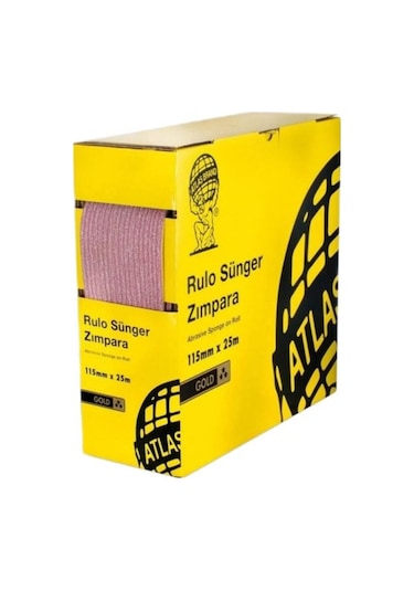 Atlas Gold Rulo Sünger Zımpara 115 Mm X 25 Mt 320 Kum