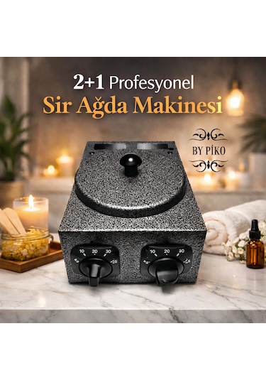 By Piko 2+1 Profesyonel Sir Ağda Makinesi Paslanmaz Çelik