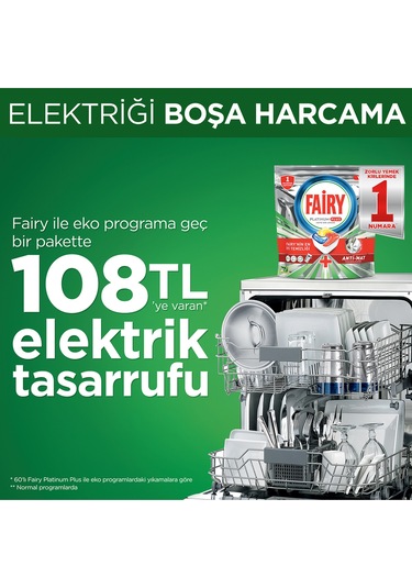 Fairy Platinum Plus Bulaşık Makinesi Deterjanı 3 x 75 Tablet