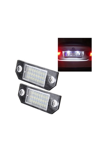 Sones Ford Focus İçin 24 Smd-3528 Lambalı 2 Adet Plaka Işığı, 2w 120lm,6000k, Dc12v
