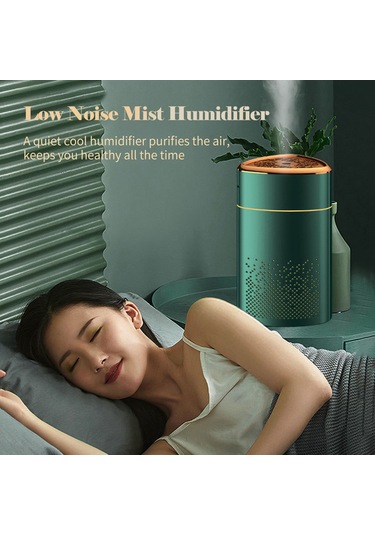 Youtek Ev Masaüstü Nemlendirici 1000ml Büyük Kapasite, Sessiz Çalışma, 7 Renkli Led Işık, Top-fill Tasarım, Nem Seviyesi Regülasyonu, Ev/ofis Kullanıma Uygun