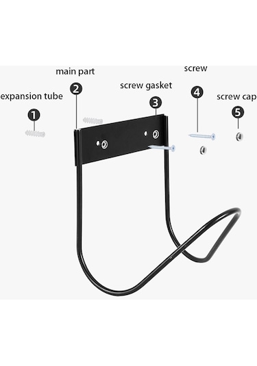 Cbtx Su Hortumu Askısı Bahçe Duvara Monte Hortum Tutucu Kanca Su Borusu Depolama Rafı Beyaz