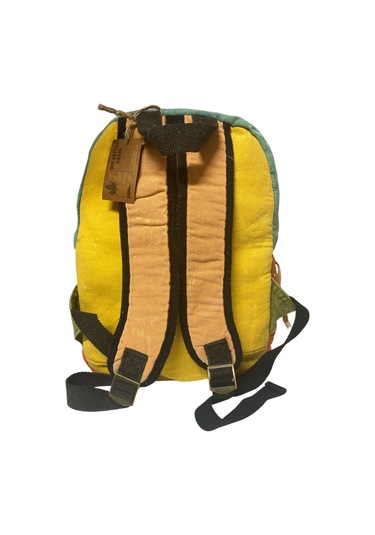 Kaliteli Tek Bölmeli Vintage Disayn Günlük Sırt Gezi Okul Seyahat Çantası Jannie Bag 27 Cm X 40 Cm Mavi