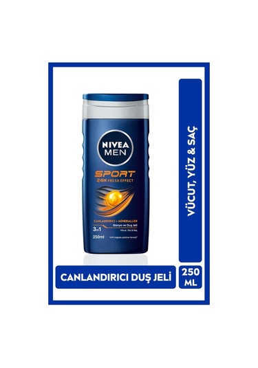 NIVEA Men Erkek Sport Duş Jeli 250 ML