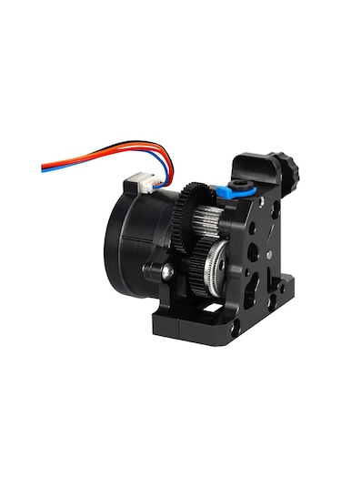 Qingmipy Cr10/ender3 V2 Uyumlu Hgx-lıte Çift Dişli Ekstruder - Sert Çelik Geri Çalışma Dişlisi Ve 36mm Hızlı Motor Siyah Siyah