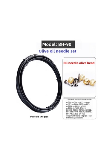 Teltree Yetişkin Bisikletleri İçin Yüksek Performanslı Nilon Örgülü Hidrolik Fren Hortumu Seti Bh90, Tam Set