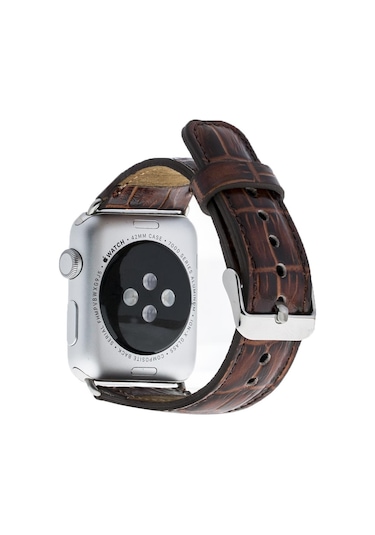 Bouletta Apple Uyumlu  Watch Deri Kordon 42-44-45Mm Croco Yk06 Kah