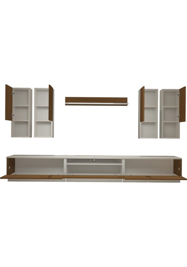 Decoraktiv Trendstyle 8da Mdf Tv Ünitesi Tv Sehpası Beyaz - Ceviz
