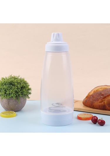 Restoran Pişirme Krepleri, Küçük Kekler, Muffinler, Krepler Ve Daha Fazlası İçin Krep Hamuru Şişesi Savaşçı Mikseri Blender Bilyalı Tel Çırpıcı Beyaz