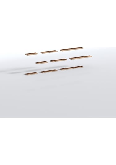 Kenzlife Duvar Rafı Ben Dokuz Cvz 9 Adet Farklı Ebatlarda Duvar Rafı