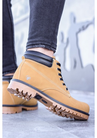 Vojo Arex Suya Dayanıklı Casual Kışlık Erkek Bot 267800001819 33 Sarı Sarı
