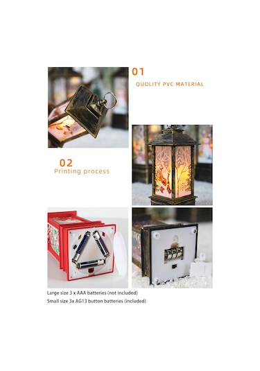 Teltree Küçük Boy Bronz Noel Baba Desenli Plastik Masaüstü Aydınlatma Ve Dekorasyon, Ag13 Pil Dahil Noel Işığı Diğer