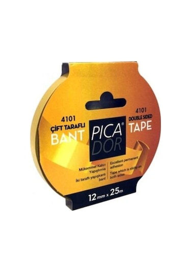Picador 4101 Çift Taraflı Askılı Kağıt Bant 12mmx25mt