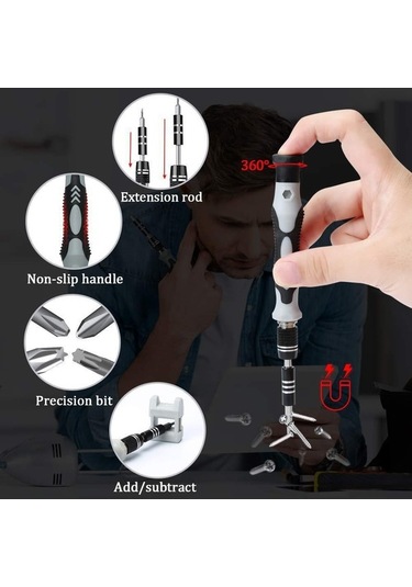 Ganzhoushop Tornavida Seti Parça Hassas Fonksiyonlu Çok 122 İe