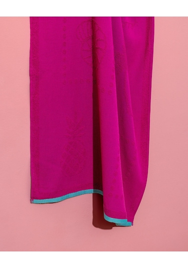 Sorle %100 Pamuk Plaj Havlusu - Fuşya - 70x150 Cm 8684427222867 Pembe