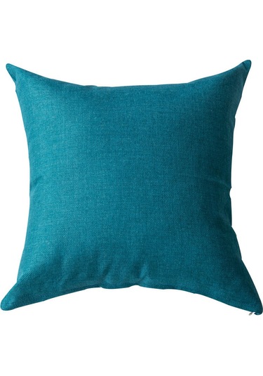 Hfambition Mavi Minimalist Kanvas Koltuk Yastığı Kılıfı - Ev, Araba, Sandalye İçin Konfor Sağlayıcı, 50x50 Cm Sadece Kılıf Diğer