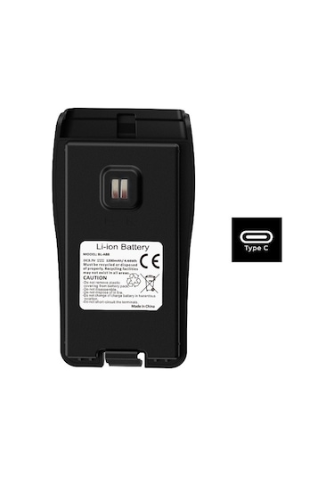 Bl-a88 Type-c Batarya 3.7v 1200mah Baofeng E88 Telsiz Bataryası, E88 Telsiz Pili.