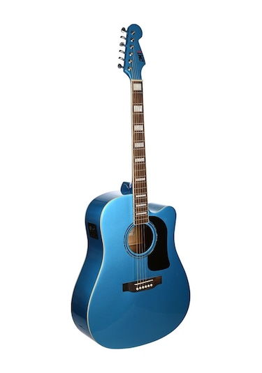 Dmx Guitars Dag100ce Bl Elektro Akustik Gitar Blue