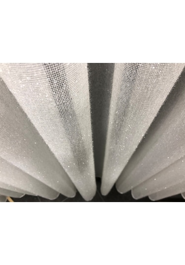 Perdefony Sakal Simli Düz Tül Perde 3 Farklı Renk