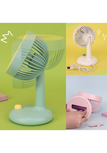 Glr Tech Ym88160 Ev-ofis-okul Mini Boy Fan - Yeşil