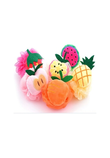 Teltree Yumuşak Meyve Desenli Banyo Süngeri - Cilt Temizleme Ve Peeling İçin Diğer