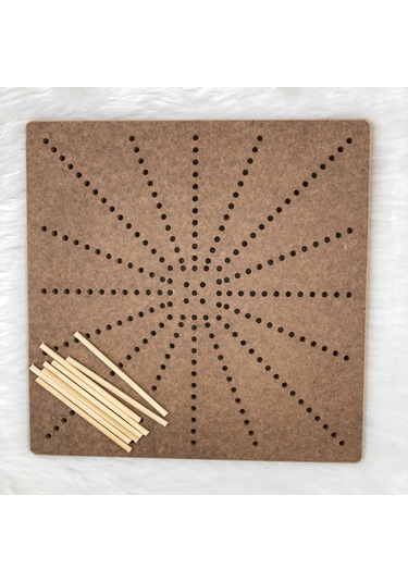 Ahşap Motif Tahtası 29x29 Cm Model 1