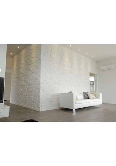 3 Boyutlu Boyanabilir Pvc Duvar Paneli İdea 50-50 Cm 4 Adet-1 Metrekare