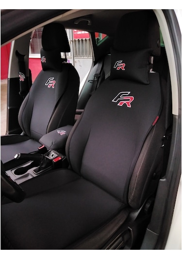 Seat Fr Logo Siyah Ön Ikili Oto Koltuk Kılıfı