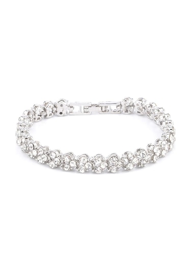 Zirkon Taşlı Gümüş Bileklik, 2022Trend Sevgililer Günü Hediye Si Çok Renkli