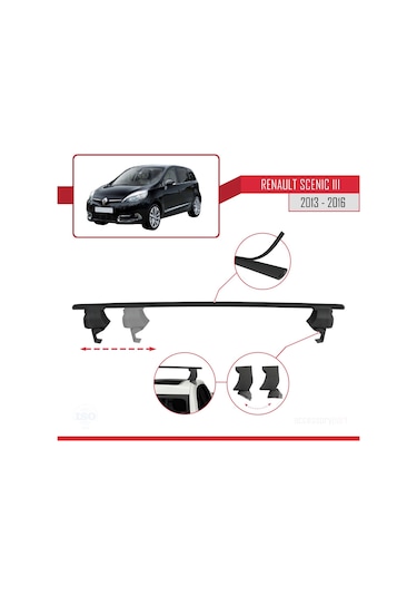 Renault Scenic 3 2013-2016 Arası İle Uyumlu Ace-4 Ara Atkı Tavan