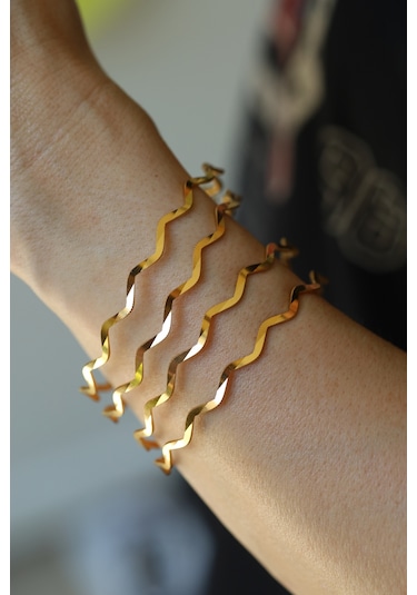 Yenigün Kuyumculuk Yatırımlık Dörtlü Zikzak Ajda Altın Bilezik