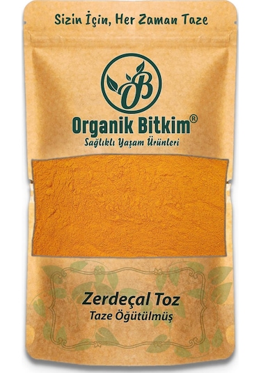 Organik Bitkim Zerdeçal Toz (Öğütülmüş) 150 gr