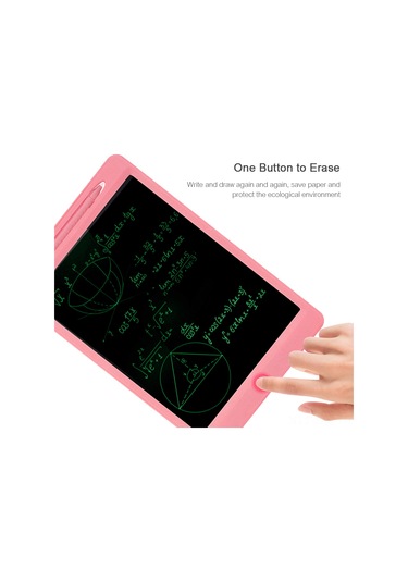 Fosenze 11.5 İnç Lcd Elektronik Yazma Tahtası, Tek Tuşla Silme Ve Kilitleme Özelliği, Çift Uçlu Fırça, Şarjlı İç Pil, Siyah Monokrom Ekran Diğer
