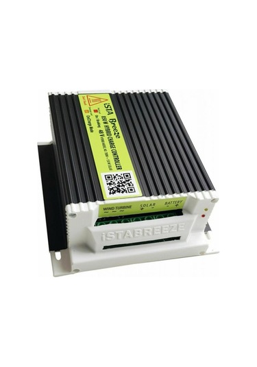 İsta Breeze İ-700 W 12v/24v/48v Rüzgar Türbini + Hibrit Şarj Kontrol Cihazı + Direk Seti